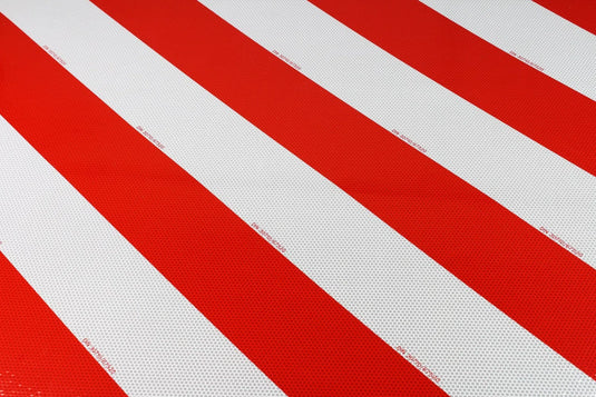 Reflekstape - Hi-Vis Rød/Hvid - DIN 30710
