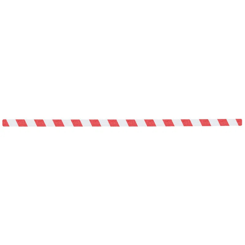 Load image into Gallery viewer, Skridsikker Tape - Advarende-Roed/Hvid-Ark 25x1000mm - pakke a´10 stk.-R13 (Korn 60)