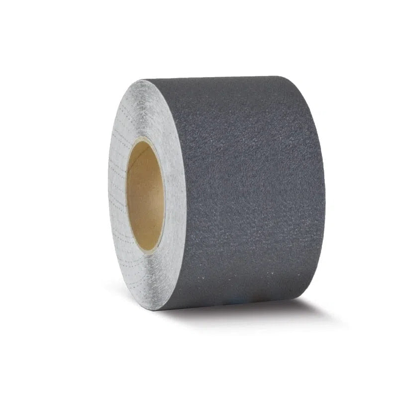 Load image into Gallery viewer, Skridsikker Tape - Rengøringsvenlig-Grå-Rulle 150mm x 18.3 meter.-R10 (Præget vinyl)