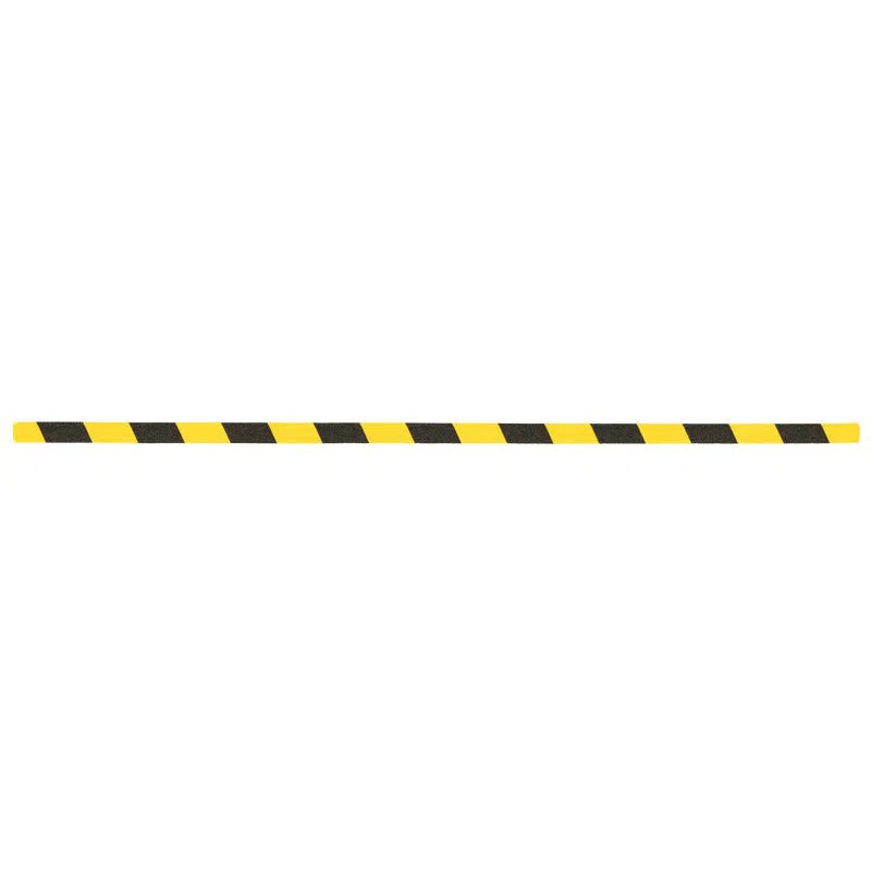 Load image into Gallery viewer, Skridsikker Tape - Rengøringsvenlig-Gul/Sort-Ark 25x1000mm - pakke a´10 stk.-R10 (Præget vinyl)