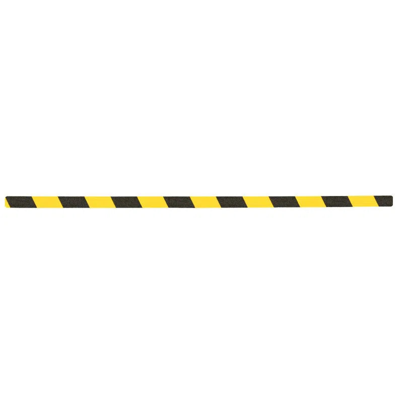 Load image into Gallery viewer, Skridsikker Tape - Rengøringsvenlig-Gul/Sort-Ark 25x800mm - Pakke a´10 stk.-R10 (Præget vinyl)