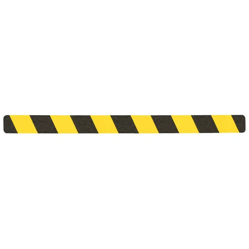 Load image into Gallery viewer, Skridsikker Tape - Rengøringsvenlig-Gul/Sort-Ark 50x650mm - pakke a´10 stk.-R10 (Præget vinyl)