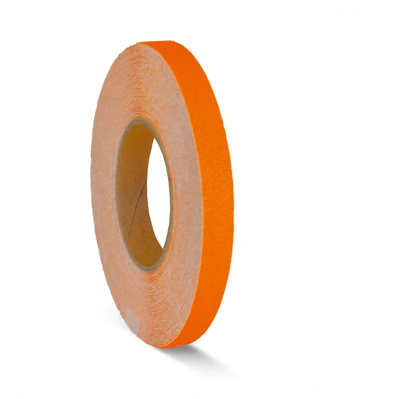 Vis billedet i billedesfremviseren, Skridsikker Tape - Signal Farver-Signal Orange-Rulle 19mm x 18.3 meter.-R13 (Korn 60)
